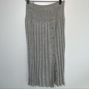 Vintage Royal Silk Blend Sweater Skirt Maxi